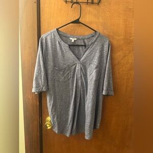 Sonoma Heather Gray Short Sleeve Top